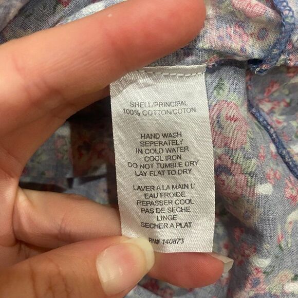 LoveShackFancy Marcella Ruffle Sleeve Floral Mini Dress - Picture 9 of 13